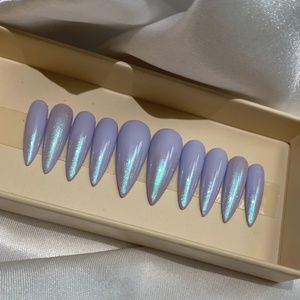 Purple Press On Nails